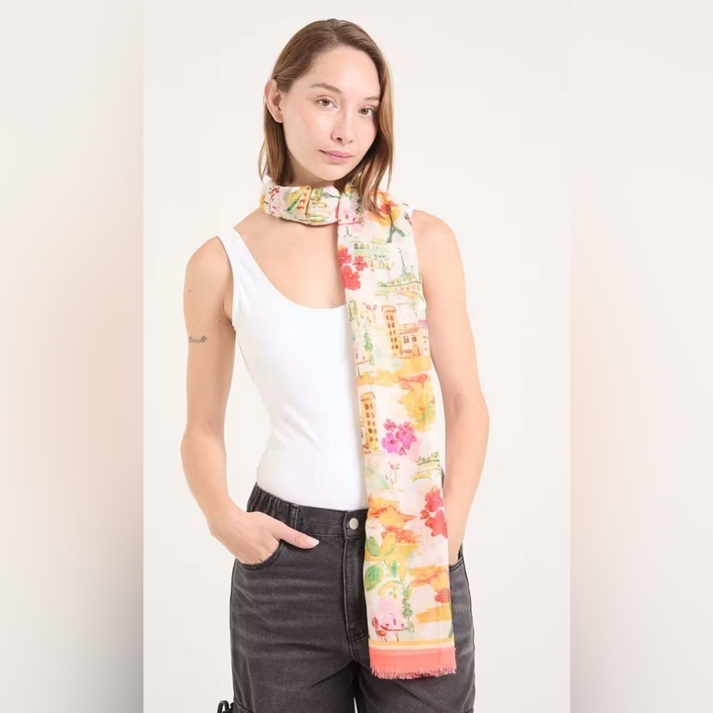 Karl Lagerfeld Multicolor Paris Shawl 6’x3’
